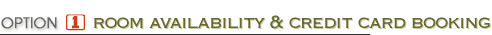 Room Availability & Credit Card Booking