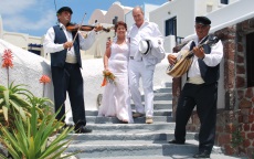 traditional wedding music in santorini