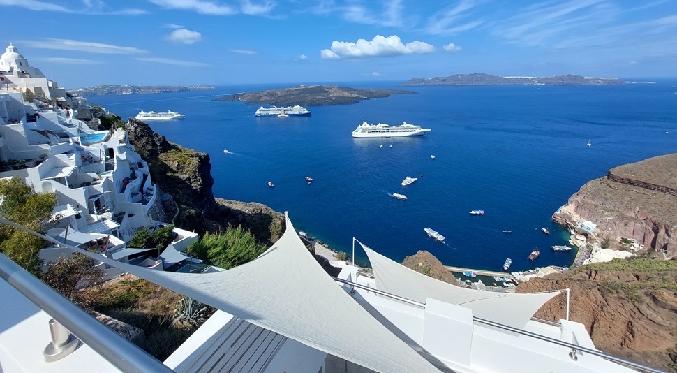 Caldera volcano view