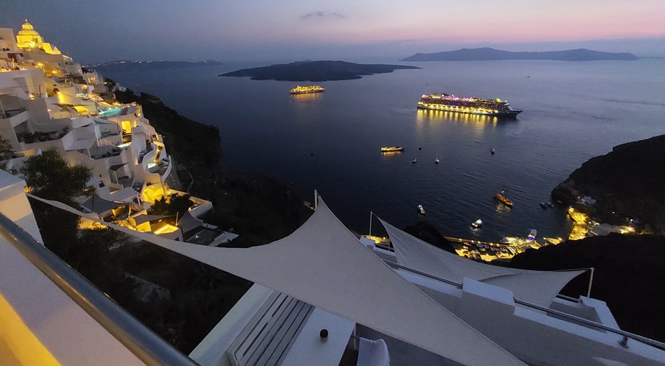 Panoramic view to Aegean sea