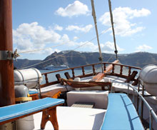 Sailing in Santorini