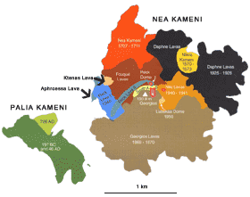 Geological Map of the Kameni Islands