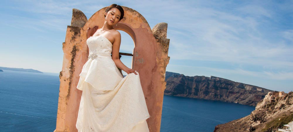 wedding photos in oia